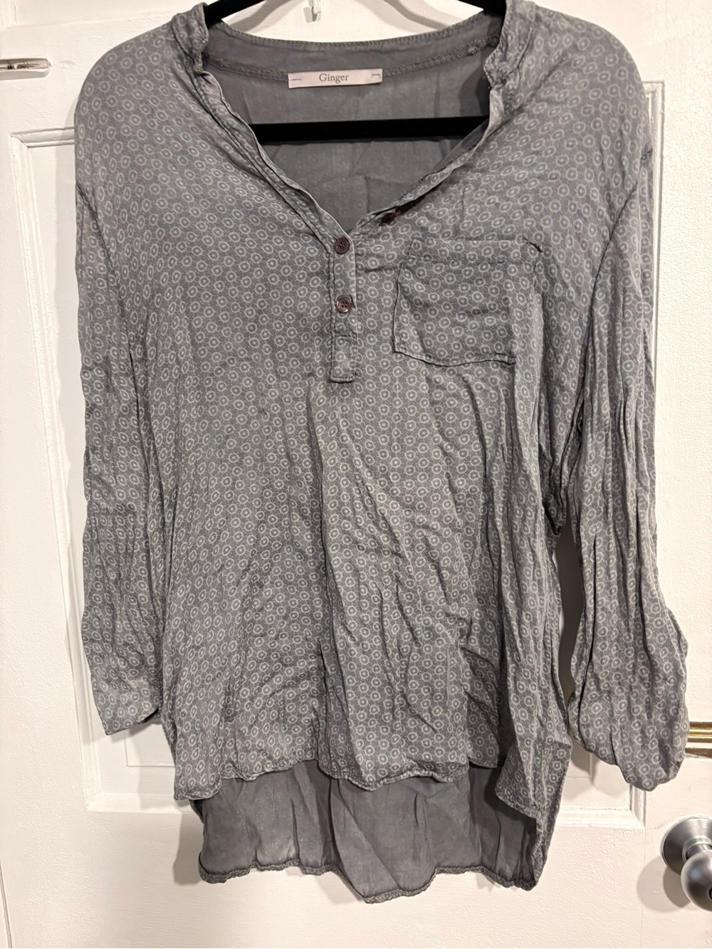 Set of two Italian Long-Sleeve Henley Shirt